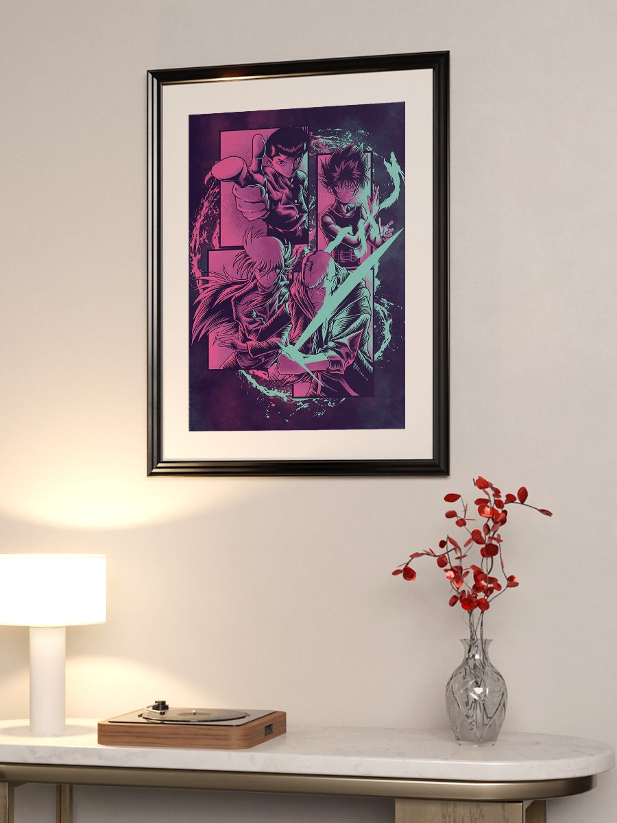 Yuyu Hakusho Vibes Poster, Çerçevesiz Tv Film Poster