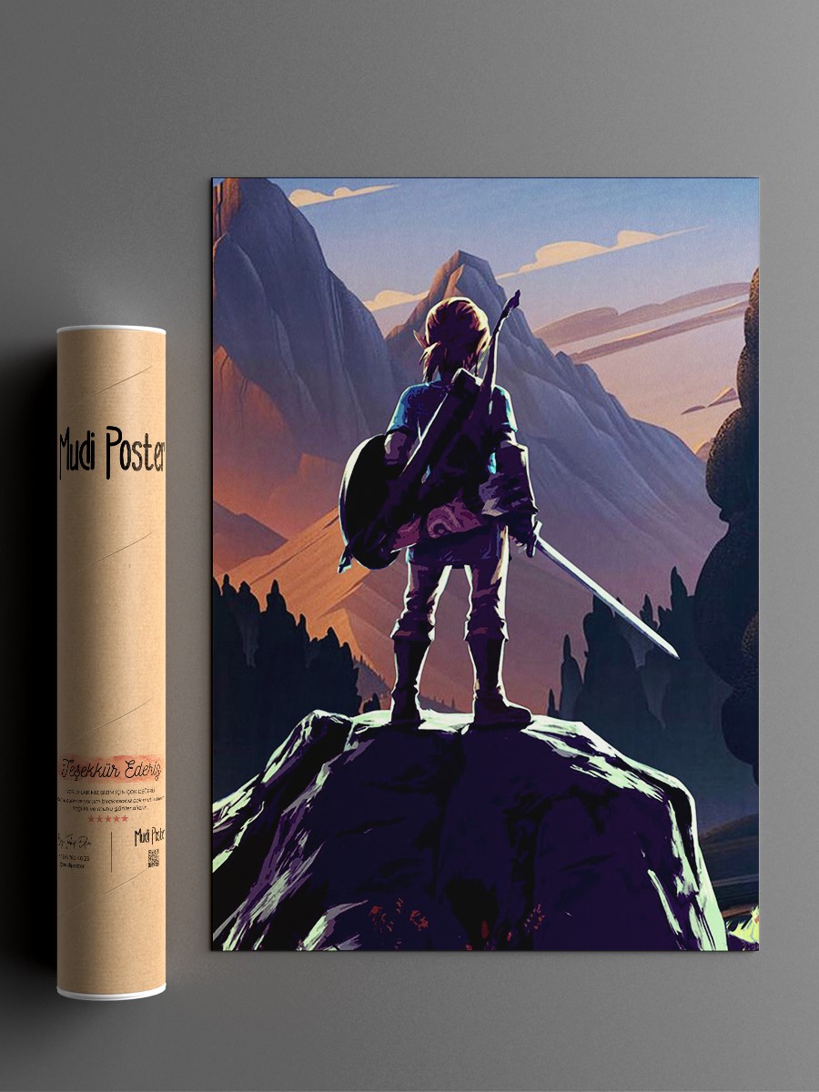 Zelda adventure Anime Poster Çerçevesiz Yüksek Kalite Anime Duvar Poster