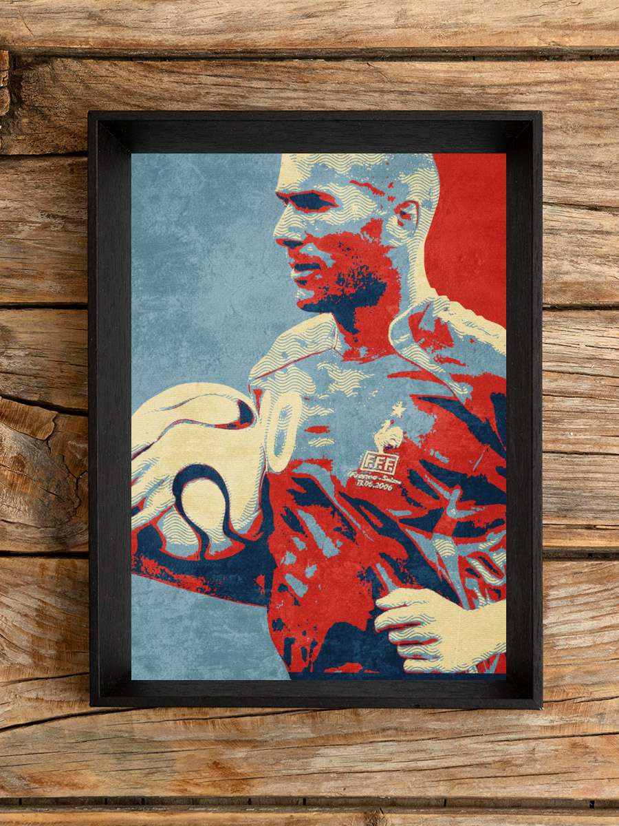 zenedine zidane Futbol Poster Çerçevesiz Yüksek Kalite Futbolcu Duvar Poster