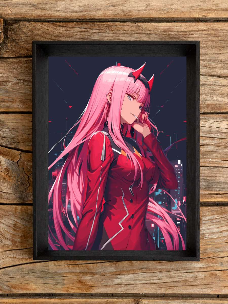 Zero Two Darling Waifu Anime Poster Çerçevesiz Yüksek Kalite Anime Duvar Poster