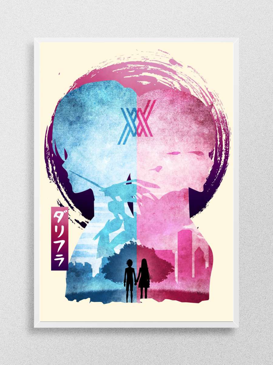 Zero Two Hiro Anime Poster Çerçevesiz Yüksek Kalite Anime Duvar Poster