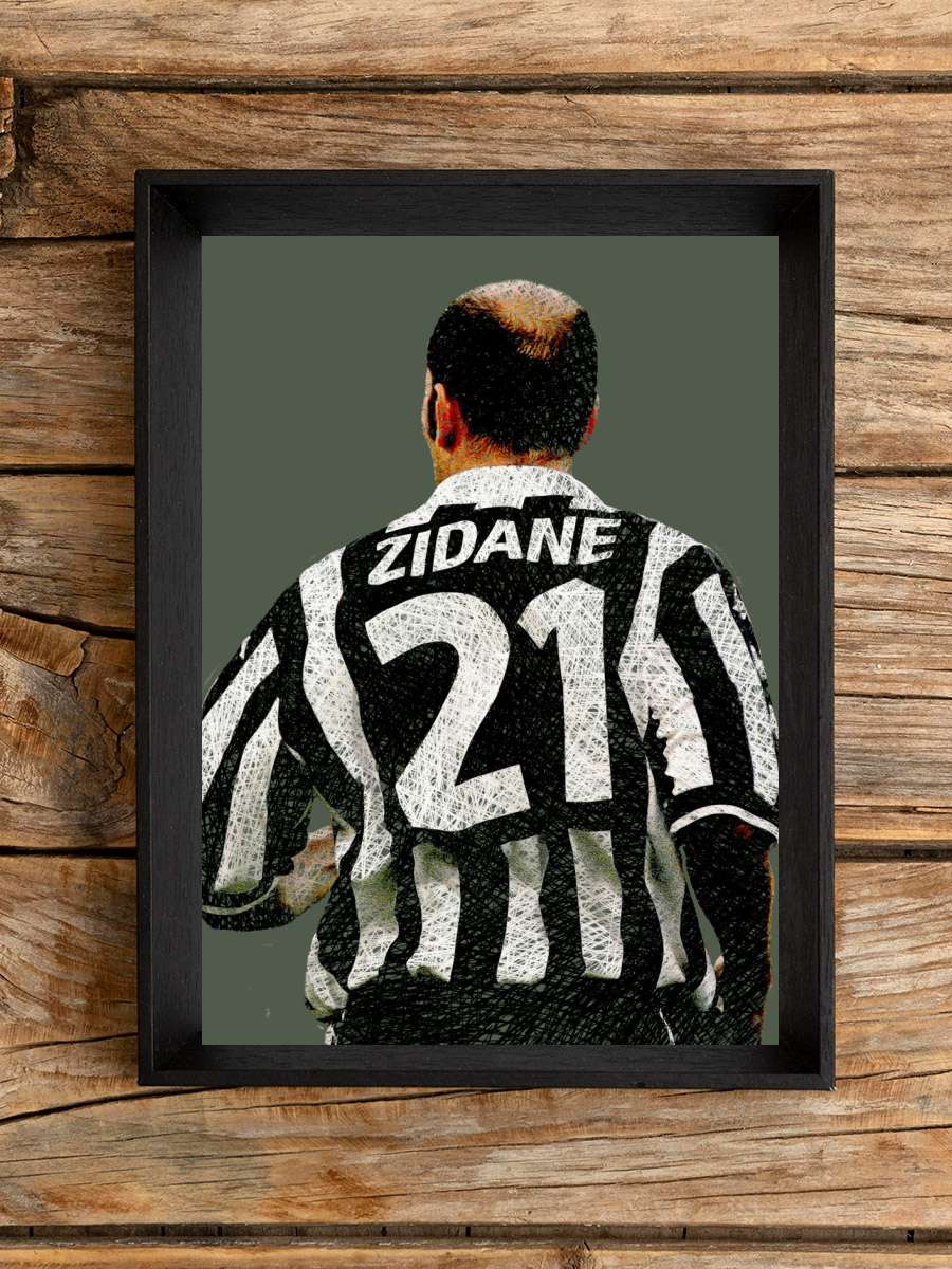 Zidane Futbol Poster Çerçevesiz Yüksek Kalite Futbolcu Duvar Poster