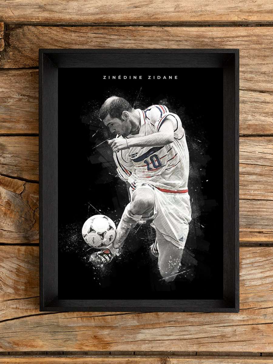 Zinedine Zidane Futbol Poster Çerçevesiz Yüksek Kalite Futbolcu Duvar Poster