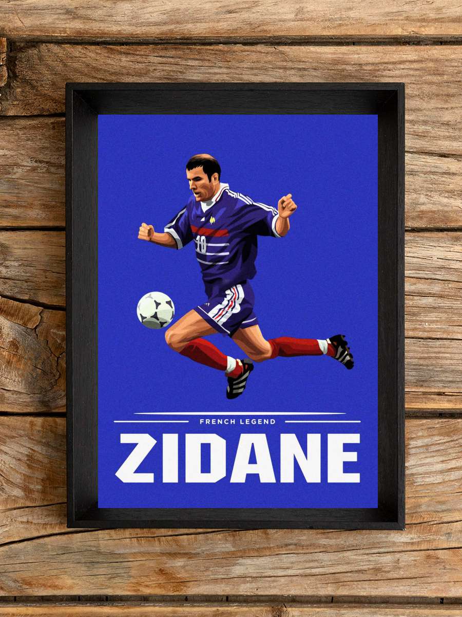 Zinedine Zidane Futbol Poster Çerçevesiz Yüksek Kalite Futbolcu Duvar Poster