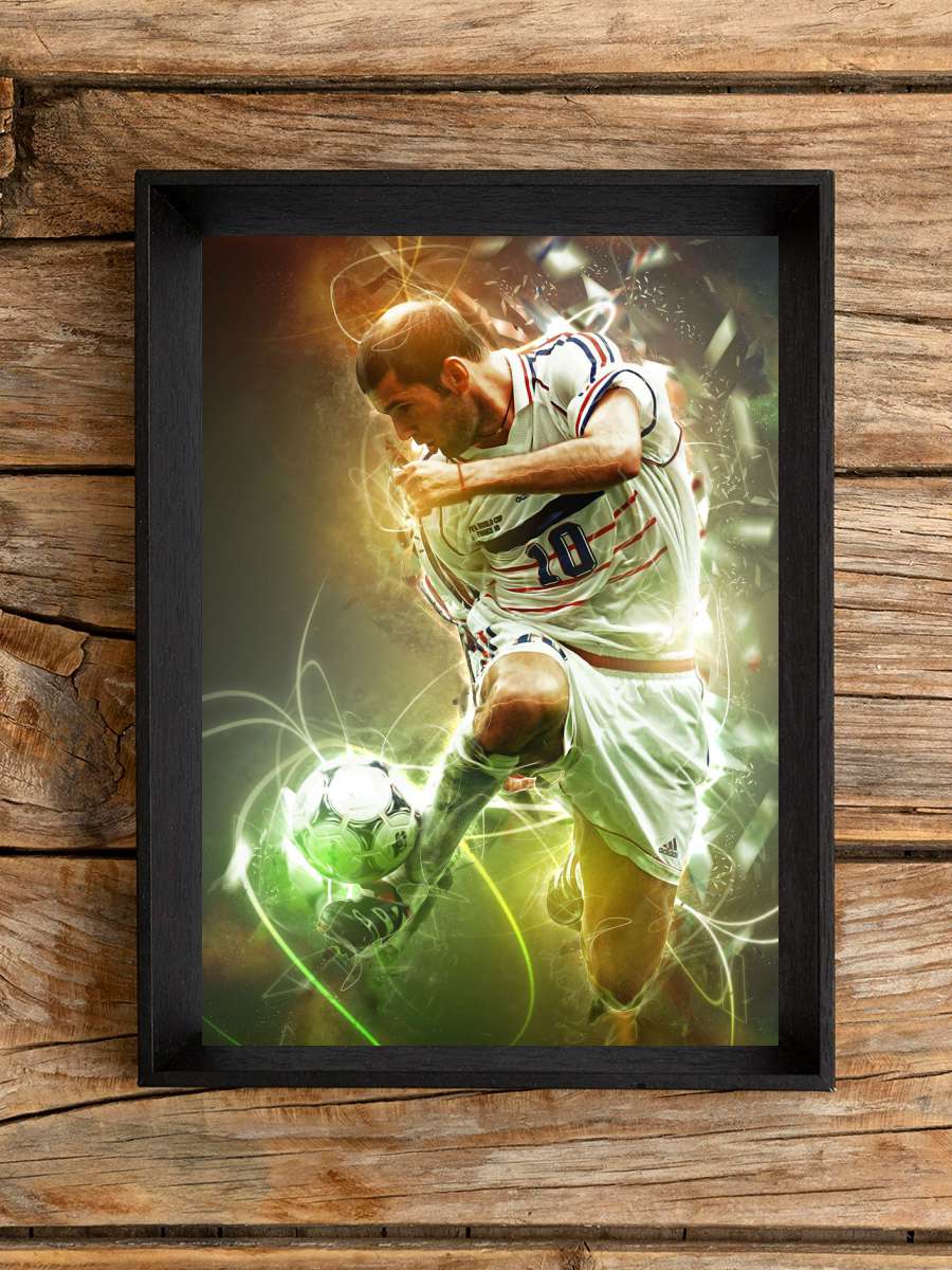 Zinedine Zidane Futbol Poster Çerçevesiz Yüksek Kalite Futbolcu Duvar Poster