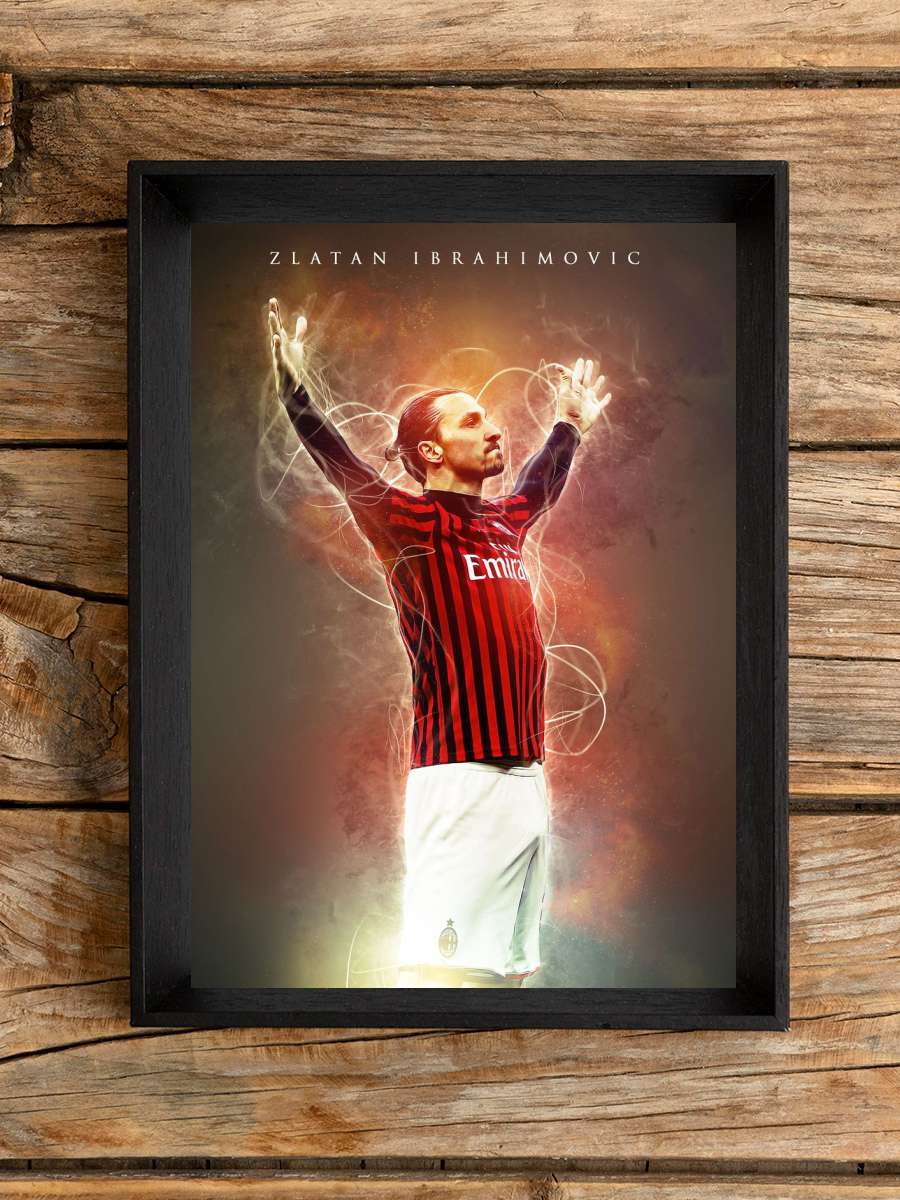Zlatan Ibrahimovic Futbol Poster Çerçevesiz Yüksek Kalite Futbolcu Duvar Poster