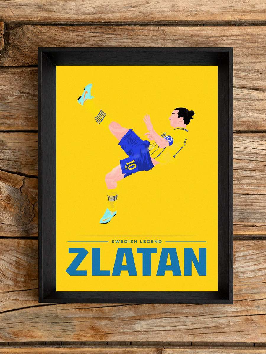 Zlatan Ibrahimovic Futbol Poster Çerçevesiz Yüksek Kalite Futbolcu Duvar Poster