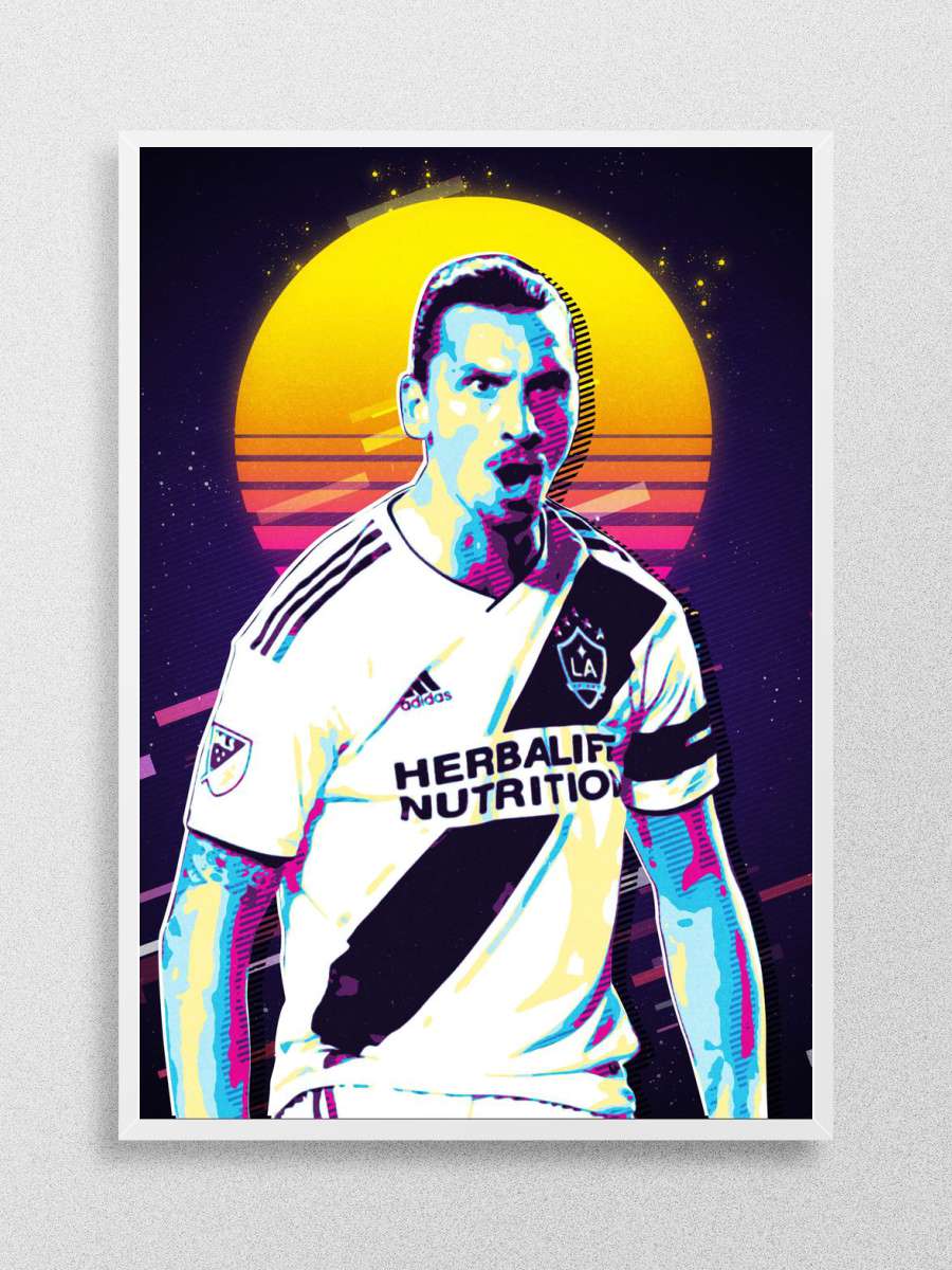 Zlatan Ibrahimovic Futbol Poster Çerçevesiz Yüksek Kalite Futbolcu Duvar Poster