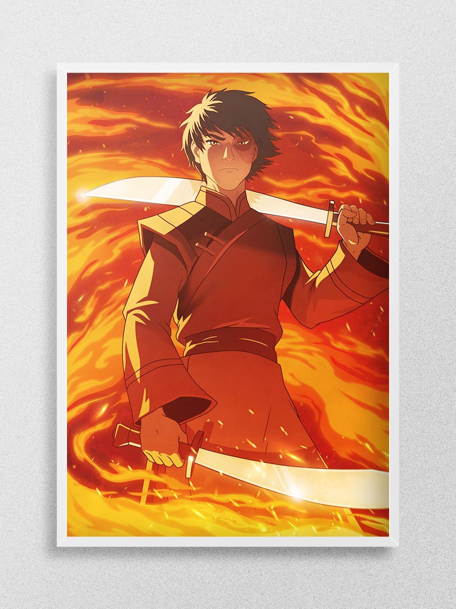 Zuko Anime Poster Çerçevesiz Yüksek Kalite Anime Duvar Poster